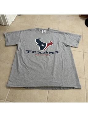 Houston Texans Logo Athletic Gray NFL T Shirt XL